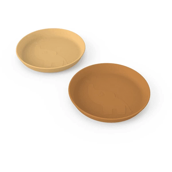 Done By Deer ™ Piatto Kiddish 2-pack Elphee Giallo Senape 5 Done By Deer ™ Piatto Kiddish 2-pack Elphee Giallo Senape - immagine 3