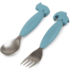 Done By Deer Set Di Cucchiai E Forchette Easy-Grip, Deer Friends Blue -Negozio online Pink Or Blue done by deer set di cucchiai e forchette easy grip deer friends blue a373552 2