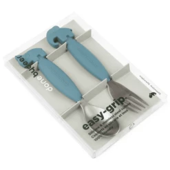 Done By Deer Set Di Cucchiai E Forchette Easy-Grip, Deer Friends Blue -Negozio online Pink Or Blue done by deer set di cucchiai e forchette easy grip deer friends blue a373552 3