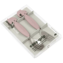 Done By Deer Set Di Cucchiai E Forchette Easy-grip, Deer Friends Pink -Negozio online Pink Or Blue done by deer set di cucchiai e forchette easy grip deer friends pink a373549 3