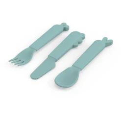 Done By Deer ™ Set Di Posate Kiddish Deer Friends Blu -Negozio online Pink Or Blue done by deer set di posate kiddish deer friends blu a341389 3