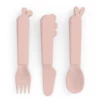 Done By Deer ™ Set Di Posate Kiddish Deer Friends Rosa -Negozio online Pink Or Blue done by deer set di posate kiddish deer friends rosa a341388