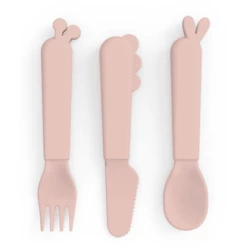 Done By Deer ™ Set Di Posate Kiddish Deer Friends Rosa -Negozio online Pink Or Blue done by deer set di posate kiddish deer friends rosa a341388 4