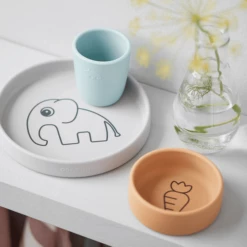 Done By Deer ™ Set Di Stoviglie Elphee, Mix Di Colori, Silicone -Negozio online Pink Or Blue done by deer set di stoviglie elphee mix di colori silicone a341408 1