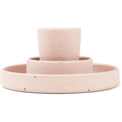 Done By Deer Set Di Stoviglie In Silicone Rosa Confetti