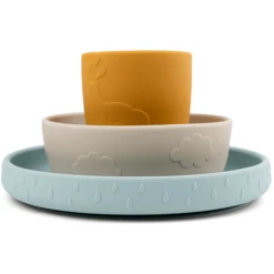 Done By Deer ™ Set Di Stoviglie Stick & Stay Deer Friends Mix Di Colori