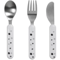 Done By Deer ™ Set Posate Dreamy A Pois Grigio/bianco, Da 6 Mesi -Negozio online Pink Or Blue done by deer set posate dreamy a pois grigio bianco da 6 mesi a286973 3