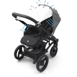 DOOKY Copertura Parasole Universale, Silver Stars -Negozio online Pink Or Blue dooky copertura parasole universale silver stars a396143 2