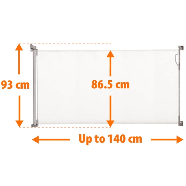 Dreambaby® Cancelletto Retrattile Bianco 6 Dreambaby® Cancelletto Retrattile Bianco - immagine 4