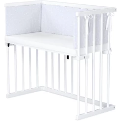 Dreamgood Culla In Faggio Laccato Bianco | Materasso Prime Air | Paracolpi, Grigio Chiaro A Pois Bianchi 5 Dreamgood Culla In Faggio Laccato Bianco | Materasso Prime Air | Paracolpi, Grigio Chiaro A Pois Bianchi -Negozio online Pink Or Blue dreamgood culla in faggio laccato bianco materasso prime air paracolpi grigio chiaro a pois bianchi a348707 1