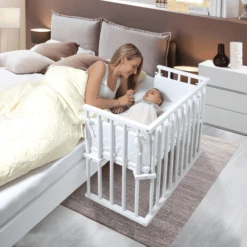 Dreamgood Lettino Co-sleeping In Faggio Laccato Bianco | Materasso Prime -Negozio online Pink Or Blue dreamgood lettino co sleeping in faggio laccato bianco materasso prime a348579 3