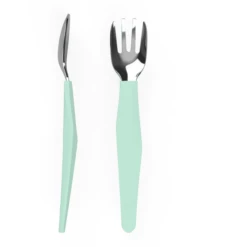 Everyday Baby Posate In Acciaio Inossidabile Con Manico In Silicone, 2 Pezzi In Menta Green -Negozio online Pink Or Blue everyday baby posate in acciaio inossidabile con manico in silicone 2 pezzi in menta green a315117 1