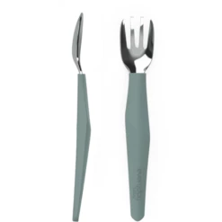 Everyday Baby Posate Per Imparare A Mangiare, In Acciaio Inossidabile Con Manico In Silicone, 2 Pezzi Harmony Green -Negozio online Pink Or Blue everyday baby posate per imparare a mangiare in acciaio inossidabile con manico in silicone 2 pezzi harmony green a344144 3