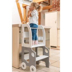 Family-SCL Auto A Torre Di Apprendimento Bianco/grigio 9 Family-SCL Auto A Torre Di Apprendimento Bianco/grigio -Negozio online Pink Or Blue family scl auto a torre di apprendimento bianco grigio a392876 2