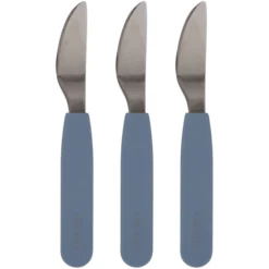 Filibabba Coltello In Silicone 3-Pack, Powder Blu -Negozio online Pink Or Blue filibabba coltello in silicone 3 pack powder blu a344386 1