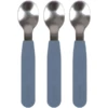 Filibabba Cucchiaio In Silicone 3-pack, Powder Blu -Negozio online Pink Or Blue filibabba cucchiaio in silicone 3 pack powder blu a344399