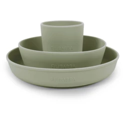 Filibabba Set Di Stoviglie In Silicone - Verde