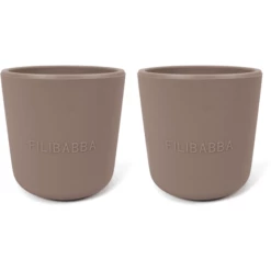 Filibabba Tazza In Silicone 2 Pezzi - Grigio Caldo