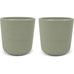 Filibabba Tazza In Silicone 2 Pezzi - Verde