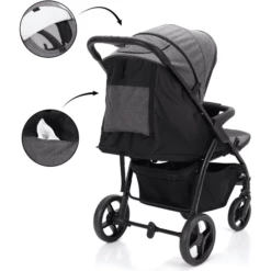 Fillikid Fill Passeggino Driver Grigio Scuro Melange -Negozio online Pink Or Blue fill passeggino driver grigio scuro melange a291691 3
