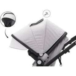 Fill Passeggino Trio Panther Elite 3 In 1, Grigio Chiaro Melange -Negozio online Pink Or Blue fill passeggino trio panther elite 3 in 1 grigio chiaro melange a291628 3