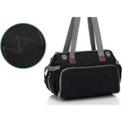 Fillikid Borsa Fasciatoio Corfù Nero Melange -Negozio online Pink Or Blue fillikid borsa fasciatoio corfu nero melange a291299 3