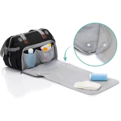 Fillikid Borsa Fasciatoio Corfù Nero Melange -Negozio online Pink Or Blue fillikid borsa fasciatoio corfu nero melange a291299 4