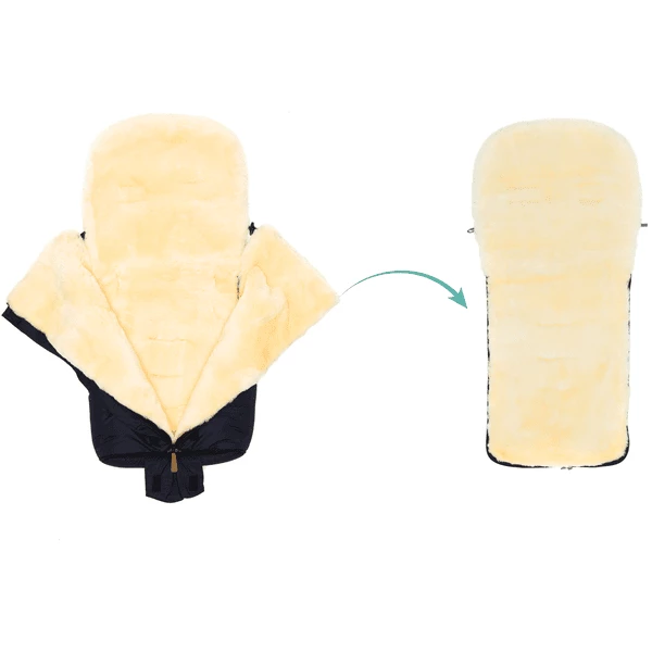 Fillikid Coprigambe Invernale Jarvis In Vello D'agnello, Nero 4 Fillikid Coprigambe Invernale Jarvis In Vello D'agnello, Nero - immagine 2