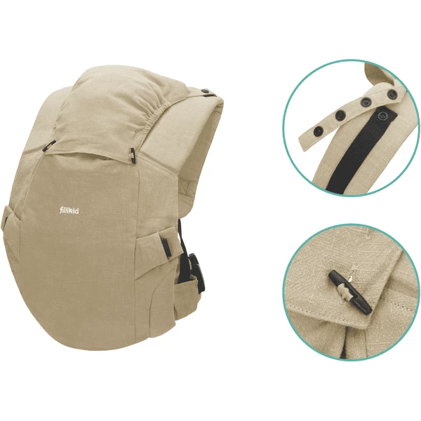 Fillikid Fascia Marsupio Natural - Beige 4 Fillikid Fascia Marsupio Natural - Beige - immagine 2