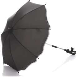 Fillikid Ombrellino Parasole Con Base Ovale, Grigio Scuro