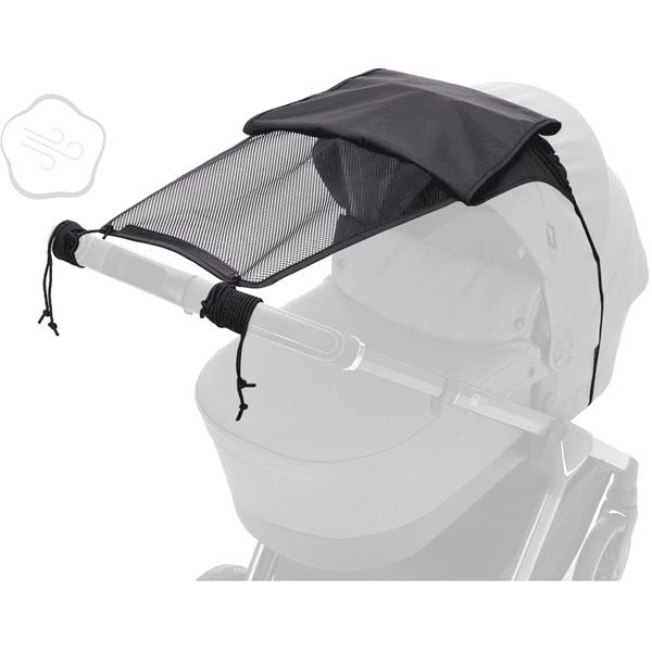 Fillikid Parasole Easy Per Passeggino, Nero Melange 6 Fillikid Parasole Easy Per Passeggino, Nero Melange - immagine 4