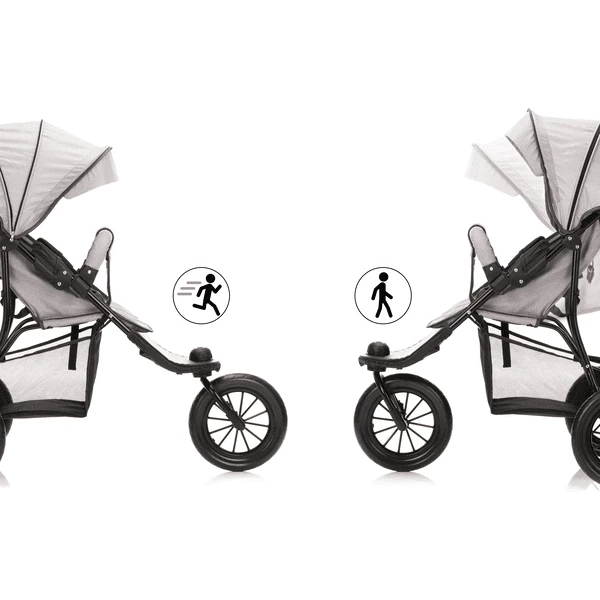 Fillikid Passeggino Jogger Grigio Chiaro Melange 5 Fillikid Passeggino Jogger Grigio Chiaro Melange - immagine 3