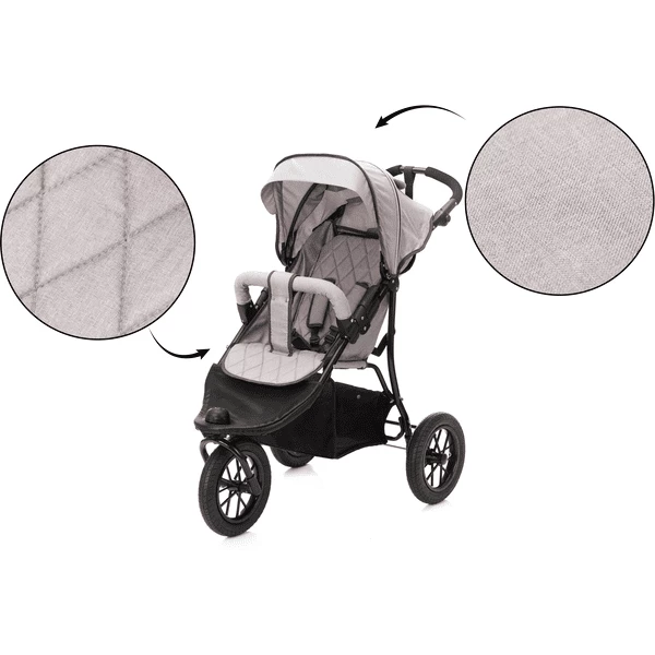 Fillikid Passeggino Jogger Grigio Chiaro Melange 7 Fillikid Passeggino Jogger Grigio Chiaro Melange - immagine 5