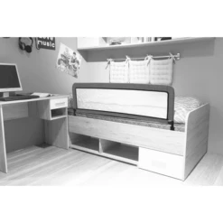 Fillikid Sponda Di Protezione 135 Cm Per Letti Standard O Letti Contenitori, Grigio Scuro Melange -Negozio online Pink Or Blue fillikid sponda di protezione 135 cm per letti standard o letti contenitori grigio scuro melange a291120 1