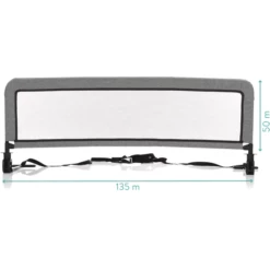 Fillikid Sponda Di Protezione 135 Cm Per Letti Standard O Letti Contenitori, Grigio Scuro Melange -Negozio online Pink Or Blue fillikid sponda di protezione 135 cm per letti standard o letti contenitori grigio scuro melange a291120 2