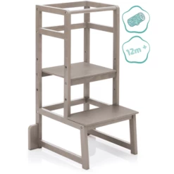 Fillikid Torre Di Apprendimento Montessoriana In Legno Massiccio, Grigio -Negozio online Pink Or Blue fillikid torre di apprendimento montessoriana in legno massiccio grigio a317529 4