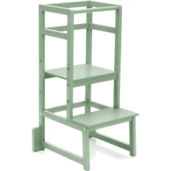 Fillikid Torre Di Apprendimento Montessoriana In Legno Massiccio, Verde