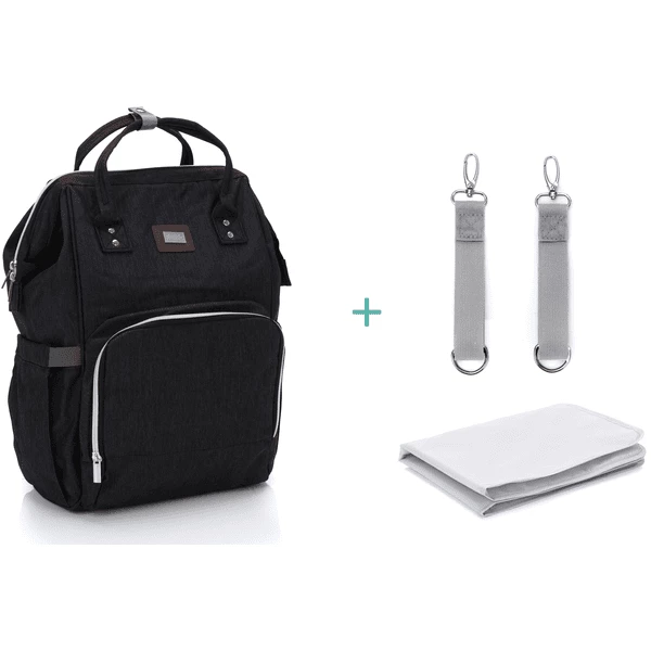 Fillikid Zaino Fasciatoio Parigi, Nero Melange 4 Fillikid Zaino Fasciatoio Parigi, Nero Melange - immagine 2