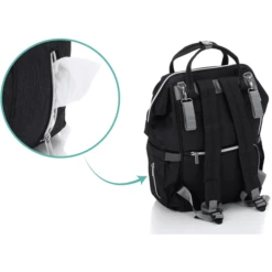 Fillikid Zaino Fasciatoio Parigi, Nero Melange 9 Fillikid Zaino Fasciatoio Parigi, Nero Melange -Negozio online Pink Or Blue fillikid zaino fasciatoio parigi nero melange a291219 2