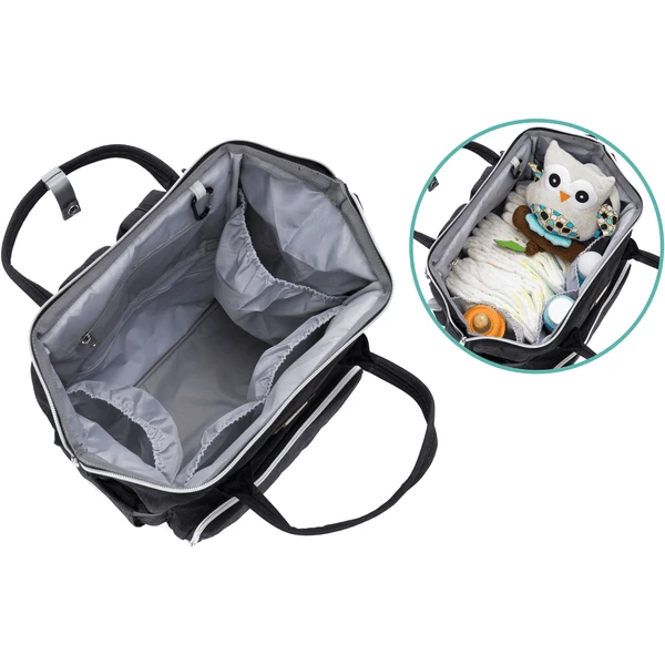 Fillikid Zaino Fasciatoio Parigi, Nero Melange 6 Fillikid Zaino Fasciatoio Parigi, Nero Melange - immagine 4