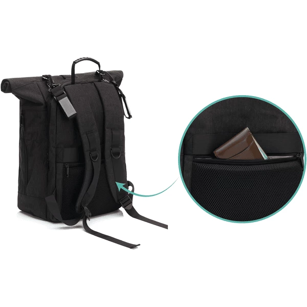 Fillikid Zaino Per Pannolini Dublin, Nero 6 Fillikid Zaino Per Pannolini Dublin, Nero - immagine 4