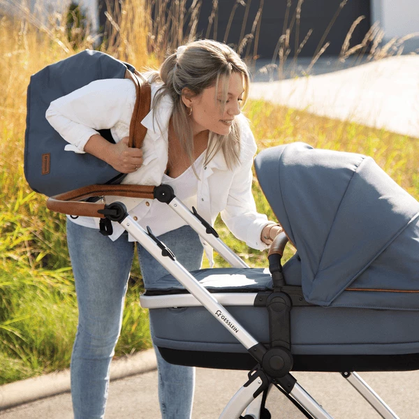 GESSLEIN Borsa Fasciatoio N°5, Blu Medio 4 GESSLEIN Borsa Fasciatoio N°5, Blu Medio - immagine 2