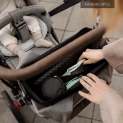 GESSLEIN Borsa Fasciatoio N°5, Grigio Melange 9 GESSLEIN Borsa Fasciatoio N°5, Grigio Melange -Negozio online Pink Or Blue gesslein borsa fasciatoio n5 grigio melange a380364 2