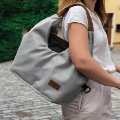 GESSLEIN Borsa Per Pannolini N°5, Grigio Chiaro Screziato -Negozio online Pink Or Blue gesslein borsa per pannolini n5 grigio chiaro screziato a380365 3