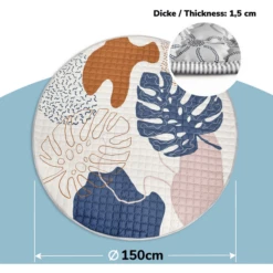 Hakuna Matte Coperta Trapuntata Per Bambini - Foglie Di Boho 8 Hakuna Matte Coperta Trapuntata Per Bambini - Foglie Di Boho -Negozio online Pink Or Blue hakuna matte coperta trapuntata per bambini foglie di boho a414988 1