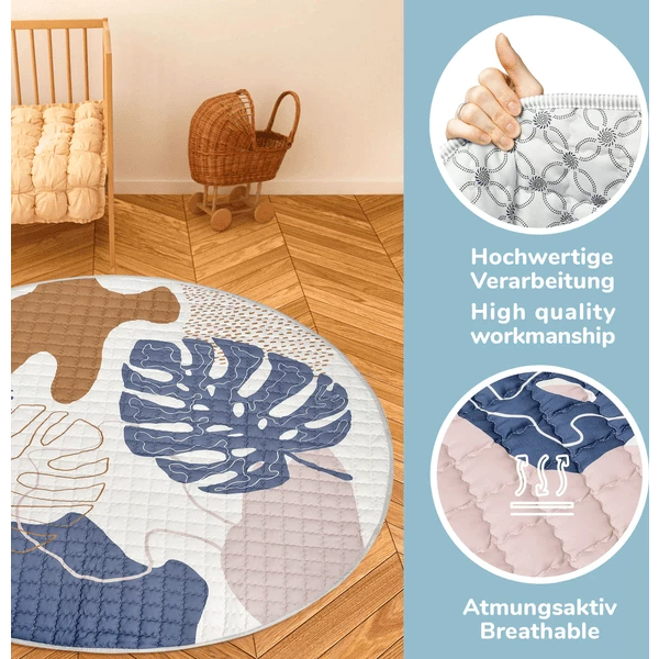 Hakuna Matte Coperta Trapuntata Per Bambini - Foglie Di Boho 5 Hakuna Matte Coperta Trapuntata Per Bambini - Foglie Di Boho - immagine 3