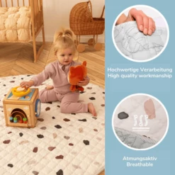 Hakuna Matte Tappetino Per Gattonare Trapuntato - Confetti -Negozio online Pink Or Blue hakuna matte tappetino per gattonare trapuntato confetti a348222 2