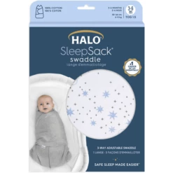 HALO® SleepSack® Sacco Nanna Senza Maniche 1,5 TOG - Bianco Con Dettagli Blu -Negozio online Pink Or Blue halo sleepsack sacco nanna senza maniche 1 5 tog bianco con dettagli blu a378477 1
