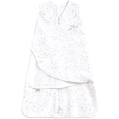 HALO® SleepSack® Sacco Nanna Senza Maniche 1,5 TOG - Bianco Con Dettagli Rosa