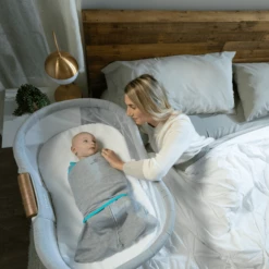 HALO® SleepSack® Sacco Nanna Senza Maniche Ideal Temp 1,5 TOG - Grigio/azzurro -Negozio online Pink Or Blue halo sleepsack sacco nanna senza maniche ideal temp 1 5 tog grigio azzurro a388716 3